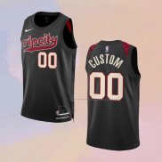 Camiseta Portland Trail Blazers Personalizada Ciudad 2023-24 Negro