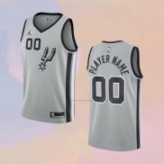 Camiseta San Antonio Spurs Personalizada Statement Gris