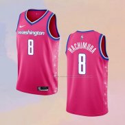 Camiseta Washington Wizards Rui Hachimura NO 8 Ciudad 2022-23 Rosa