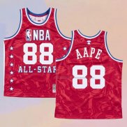 Camiseta All Star 1988 AAPE x Mitchell & Ness Rojo