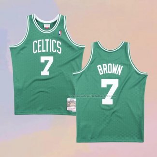 Camiseta Boston Celtics Dee Brown NO 7 Hardwood Classics Throwback Verde