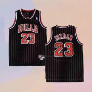 Camiseta Chicago Bulls Michael Jordan NO 23 Retro 1995-96 Negro
