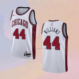 Camiseta Chicago Bulls Patrick Williams NO 44 Ciudad 2022-23 Blanco