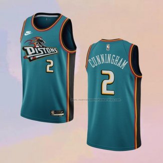 Camiseta Detroit Pistons Cade Cunningham NO 2 Classic 2022-23 Verde