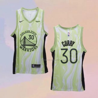 Camiseta Golden State Warriors Stephen Curry NO 30 Fashion Royalty Verde