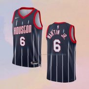 Camiseta Houston Rockets Kenyon Martin JR. NO 6 Ciudad 2022-23 Negro