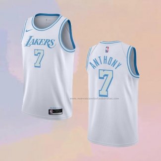 Camiseta Los Angeles Lakers Carmelo Anthony NO 7 Ciudad 2020-21 Blanco