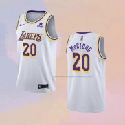 Camiseta Los Angeles Lakers Mac McClung NO 20 Association 2021-22 Blanco