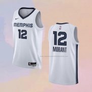 Camiseta Memphis Grizzlies Ja Morant NO 12 Association 2022-23 Blanco