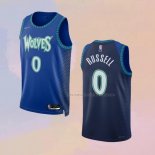 Camiseta Minnesota Timberwolves D'Angelo Russell NO 0 Ciudad 2021-22 Azul