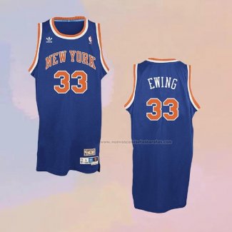 Camiseta New York Knicks John Starks NO 3 Retro Azul