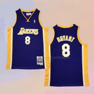 Camiseta Nino Los Angeles Lakers Kobe Bryant NO 8 Mitchell & Ness 1999-00 Violeta