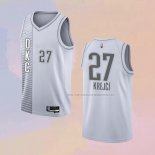 Camiseta Oklahoma City Thunder Vit Krejci NO 27 Ciudad 2021-22 Blanco