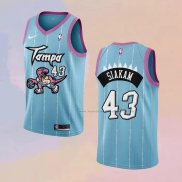 Camiseta Toronto Raptors Pascal Siakam NO 43 Ciudad 2020-21 Rosa Azul