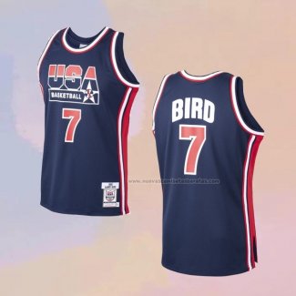 Camiseta USA 1992 Larry Bird NO 7 Azul